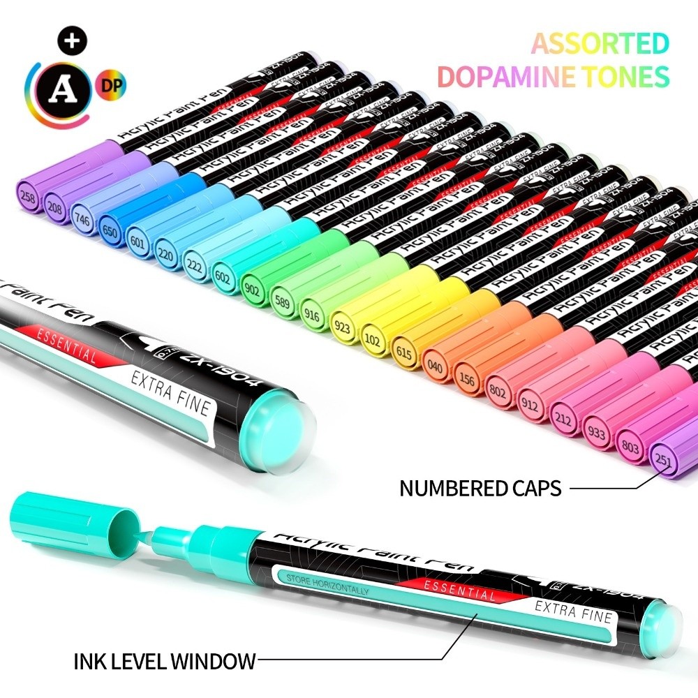 22 Buah Pena Cat Akrilik Ujung - Copic Marker Classic ulasan dan harga