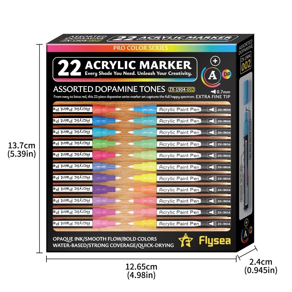 22 Buah Pena Cat Akrilik Ujung - Copic Marker Classic ulasan dan harga